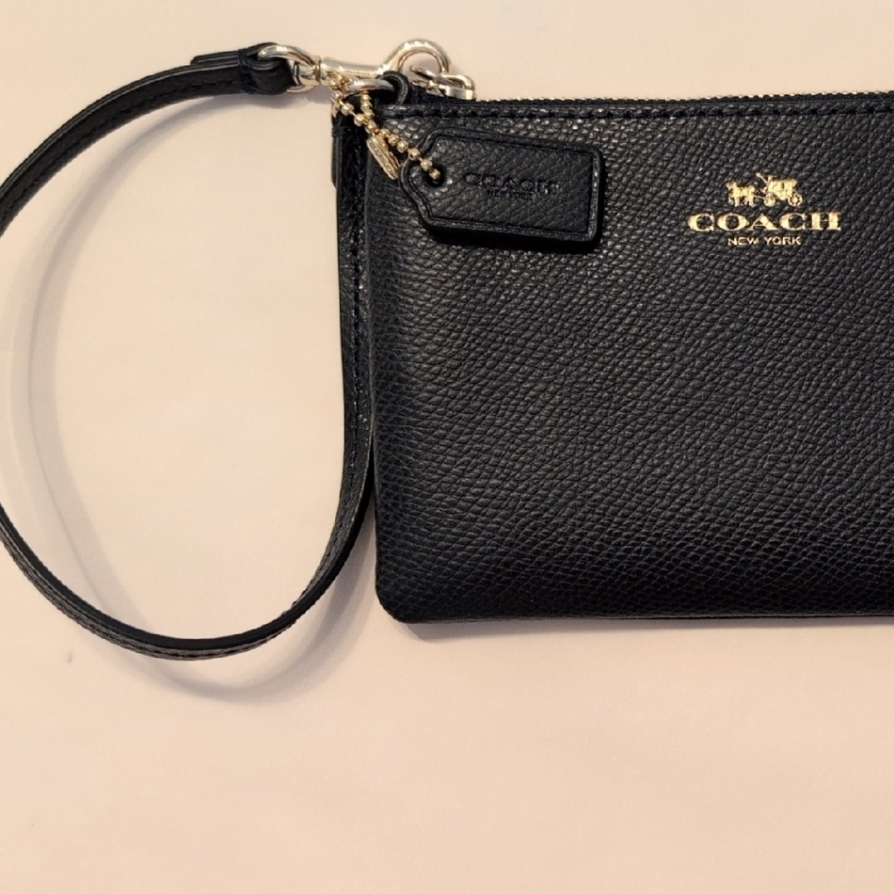 Coach Black Wristlet Clutch